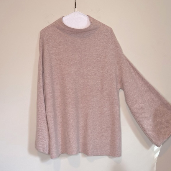 CASHMERE OTTOMAN SLOUCHY SWEATER |SIZE M/L - Picture 2 of 8